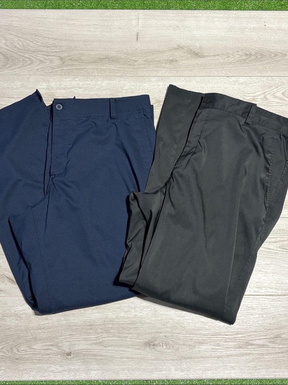 Set of 2 Nike Men's Dri Fit Golf Dress Pants in Navy and Black size 38x30